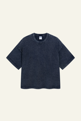 Women's Cotton Streetwear Washed Distressed T-shirt