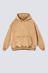 Women's 420g Heavy Cotton Washed Distressed Hoodie