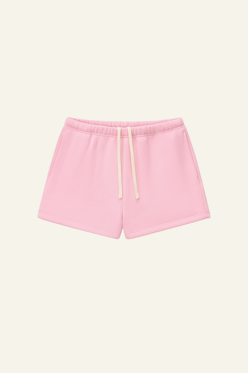 Women's Athletic Solid Dopamine  Shorts