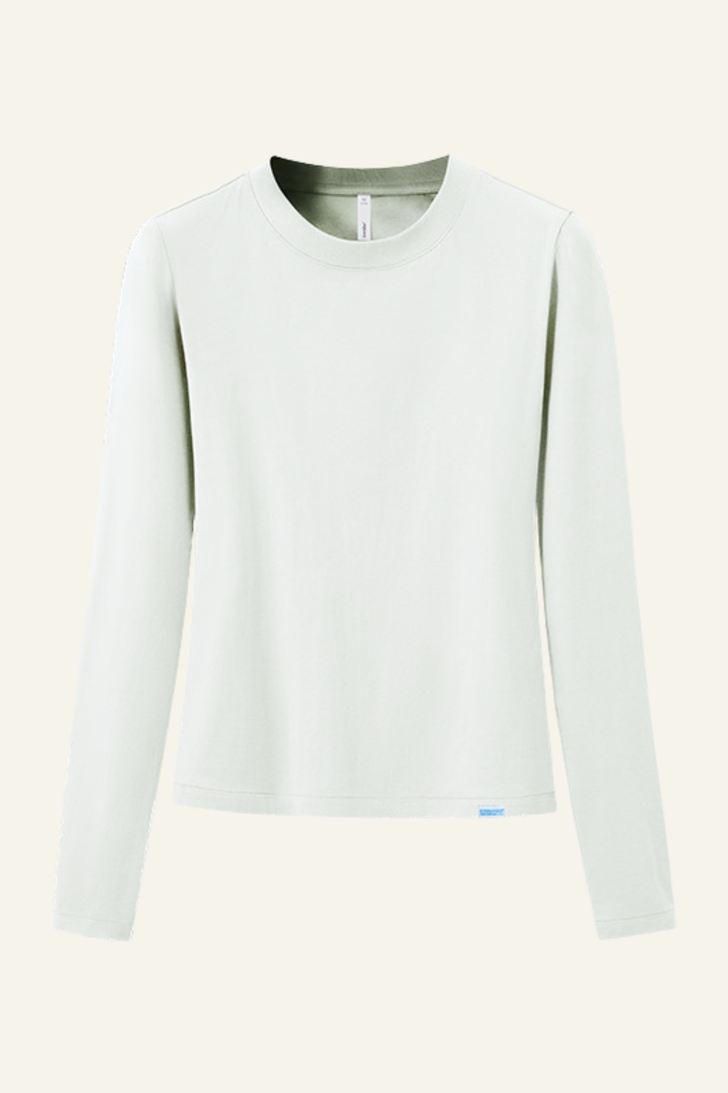 Women's Slim Fit Crew Neck Long Sleeves T-shirt