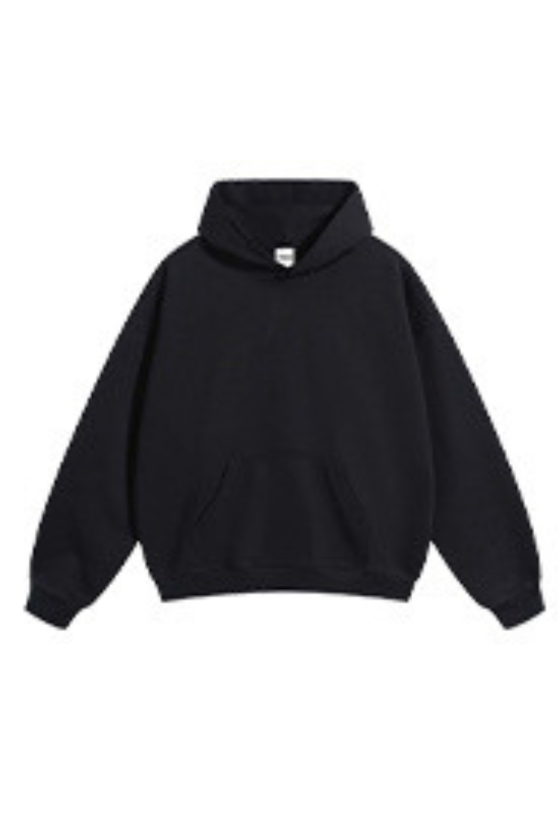 Men's Fall Winter 430g Terry Solid Loose DropShoulder Hoodie
