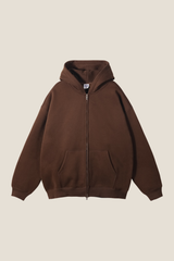 Women's Streetwear 350G Heavyweight Full Zip Hooded Jacket