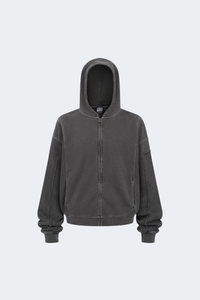 Women's Cotton Streetwear Full Zipper Hooded Jacket