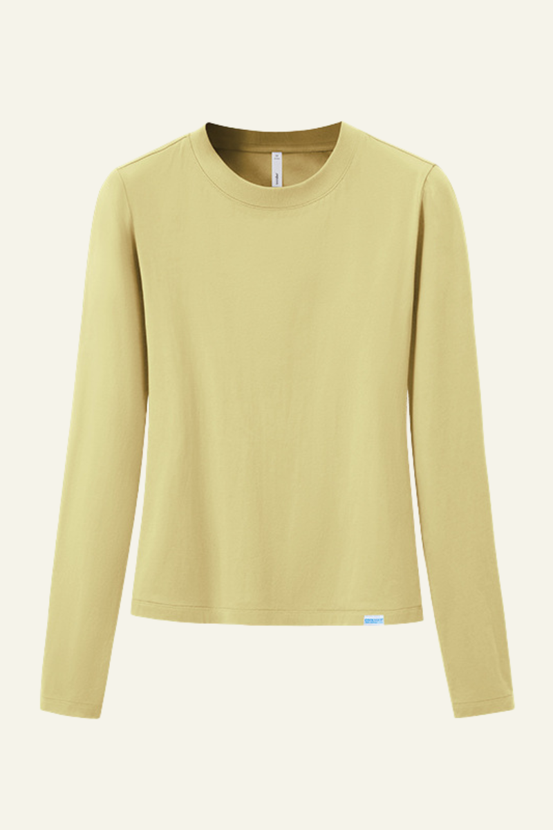 Women's Slim Fit Crew Neck Long Sleeves T-shirt