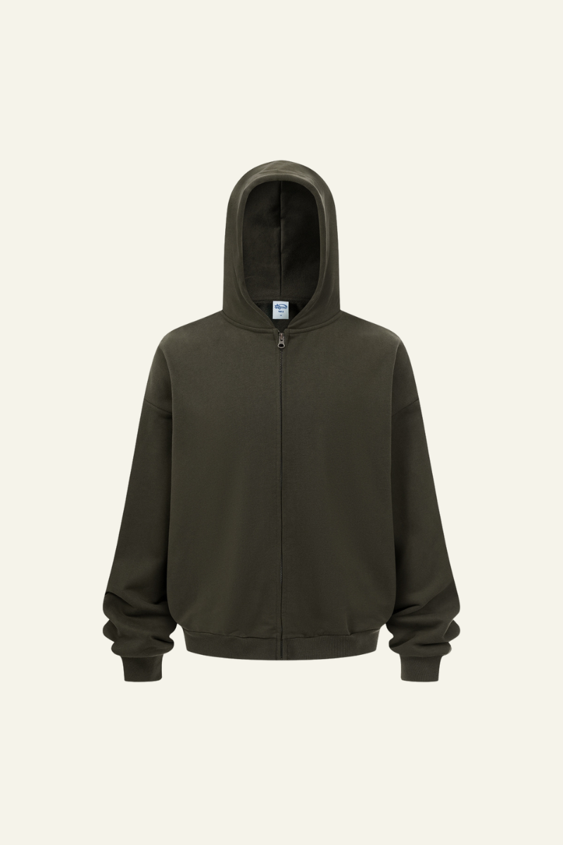 Men's Streetwear Full Zipper Hooded Jacket