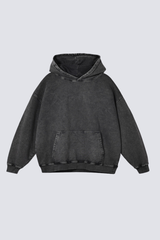 Women's 420g Heavy Cotton Washed Distressed Hoodie