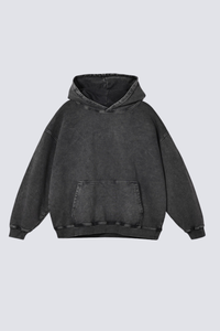 Women's 420g Heavy Cotton Washed Distressed Hoodie