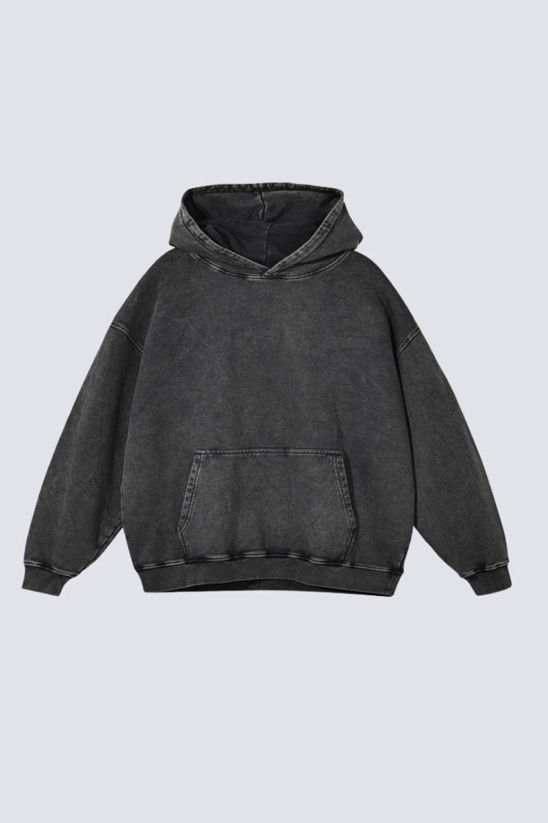 Women's 420g Heavy Cotton Washed Distressed Hoodie