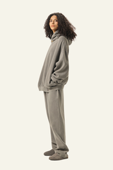Women's Heavyweight Washed Set:Hoodie And Casual Pant