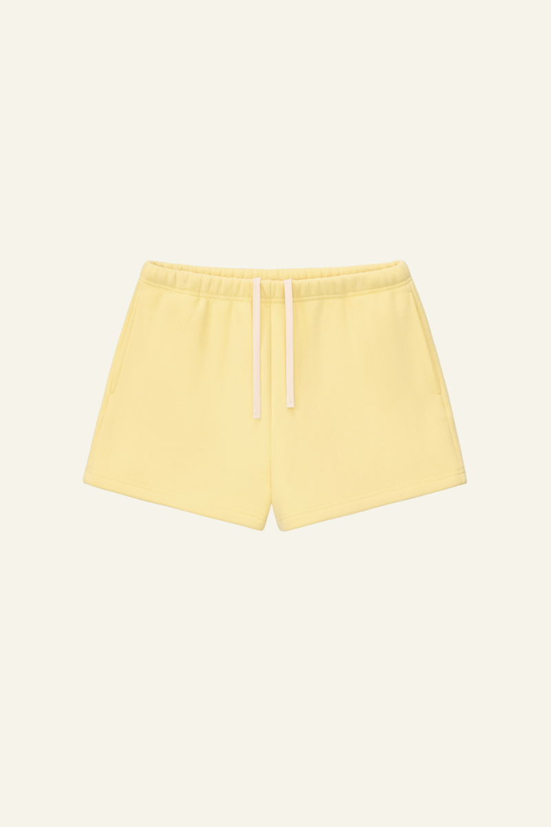 Women's Athletic Solid Dopamine  Shorts