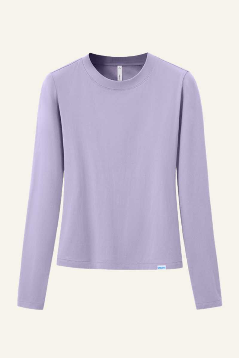 Women's Slim Fit Crew Neck Long Sleeves T-shirt