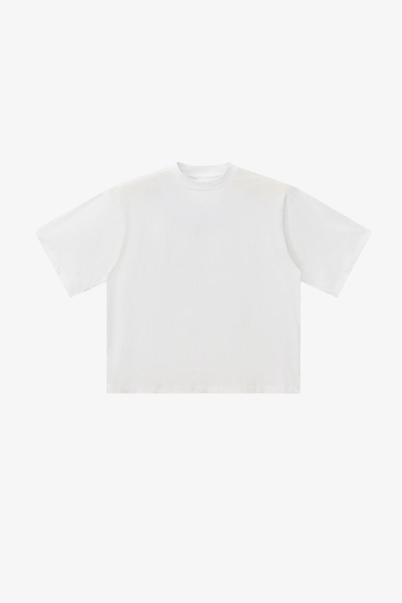 Men's Retro Cotton Drop-Shoulder Solid T-shirt