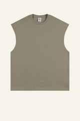 Women's Streetwear Heavyweight Cotton Sleeveless Top