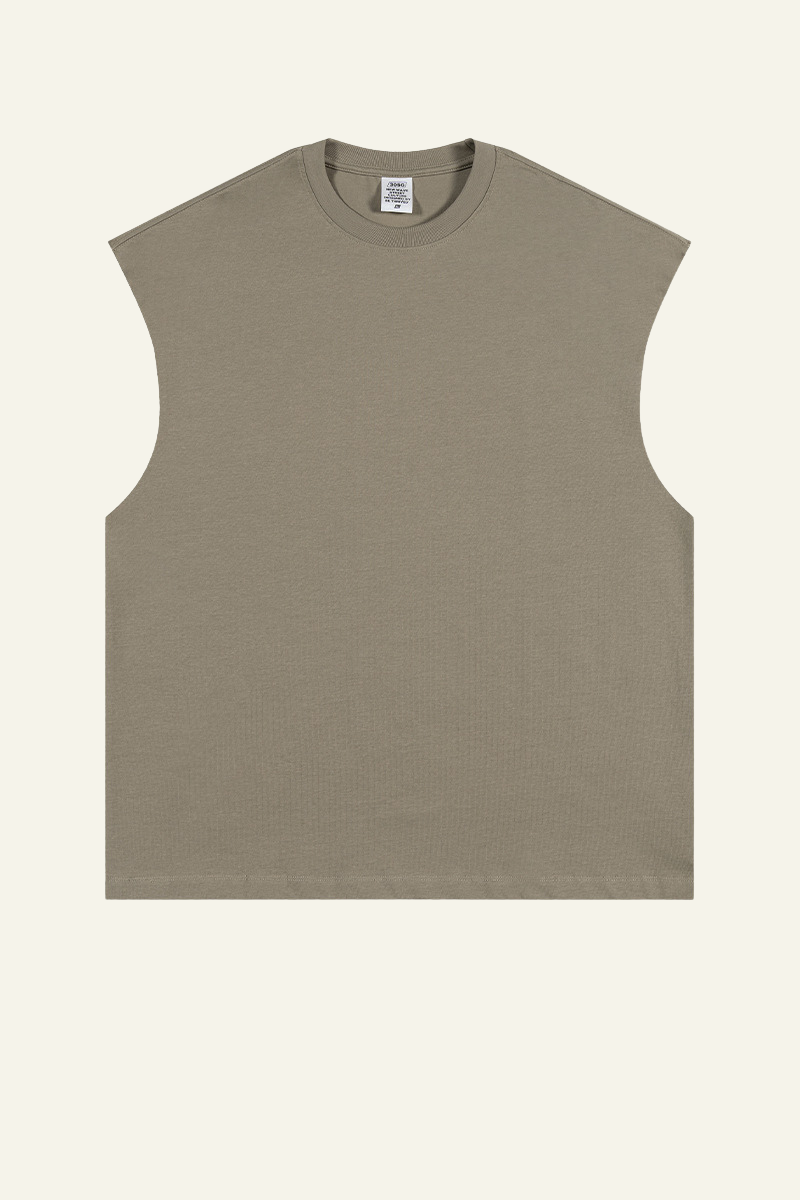Women's Streetwear Heavyweight Cotton Sleeveless Top