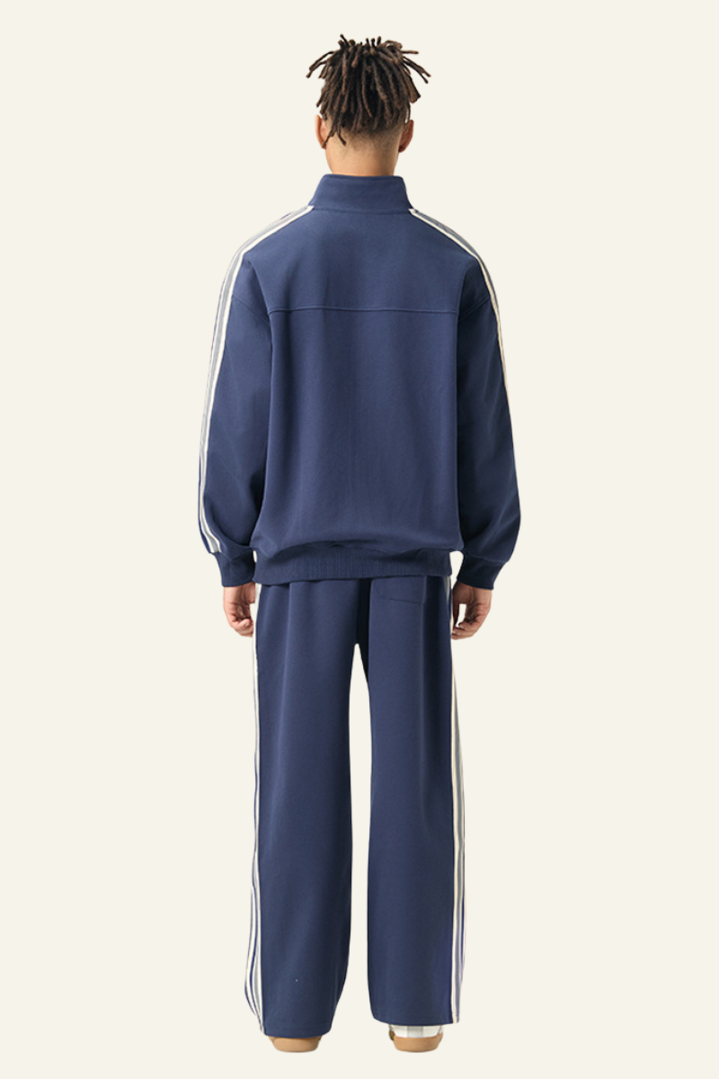 Men's Athletic Set : Jacket And  Side Stripe Pants