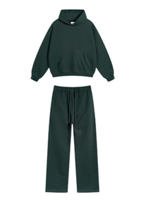 Men's Fall Winter 430g Terry Drawstring Hoodie Set