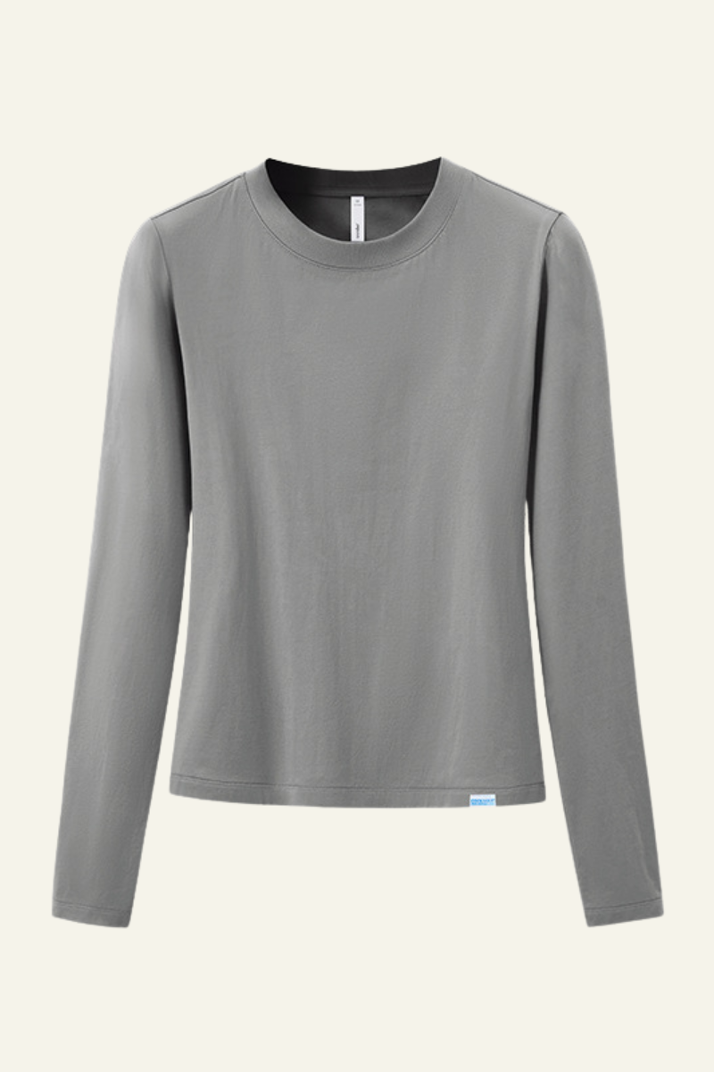 Women's Slim Fit Crew Neck Long Sleeves T-shirt