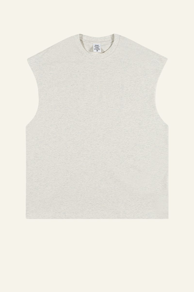 Men's Streetwear Heavyweight Cotton Sleeveless Top