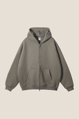 Women's Streetwear 350G Heavyweight Full Zip Hooded Jacket