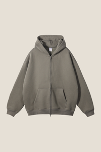 Women's Streetwear 350G Heavyweight Full Zip Hooded Jacket