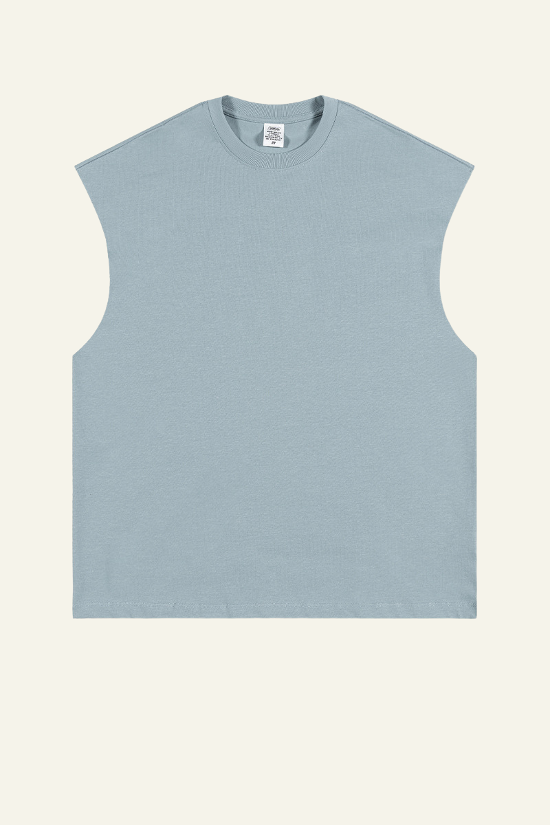 Men's Streetwear Heavyweight Cotton Sleeveless Top