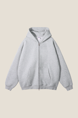 Women's Streetwear 350G Heavyweight Full Zip Hooded Jacket