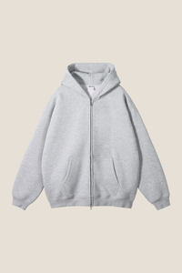 Women's Streetwear 350G Heavyweight Full Zip Hooded Jacket