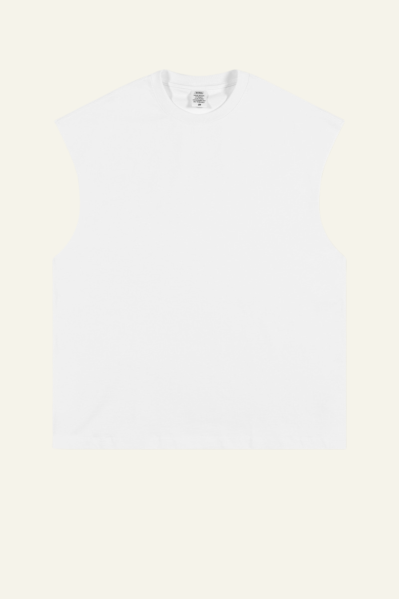 Men's Streetwear Heavyweight Cotton Sleeveless Top