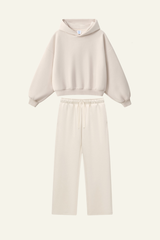 Men's Streetwear Set :Cropped Hoodie And Casual Pant