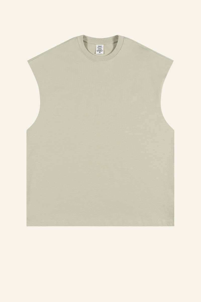 Men's Streetwear Heavyweight Cotton Sleeveless Top