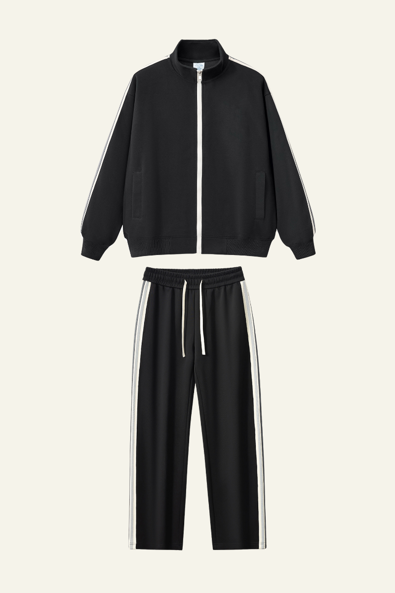 Women's Athletic Set : Jacket And  Side Stripe Pants