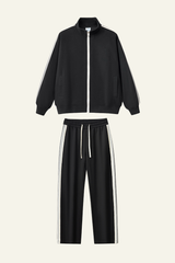 Women's Athletic Set : Jacket And  Side Stripe Pants