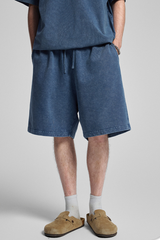 Men's Summer 320g Washed Batik Loose 9 Color Shorts