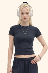 Women's Summer 200g High Stretch Slim Sports Tee