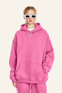 Women's  Solid Color Over Size Hoodie