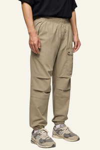 Men's Streetwear Pleated Pocket Cuffed Pants