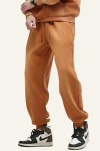 Men's  Streetwear Washed Fleece-Lined Gradient Cuffed Pants