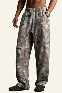 Men's Camouflage Sweatpants With Fleece Lining.