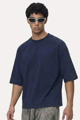 Men's 180g Polyester Cropped Oversized Cooling Tee