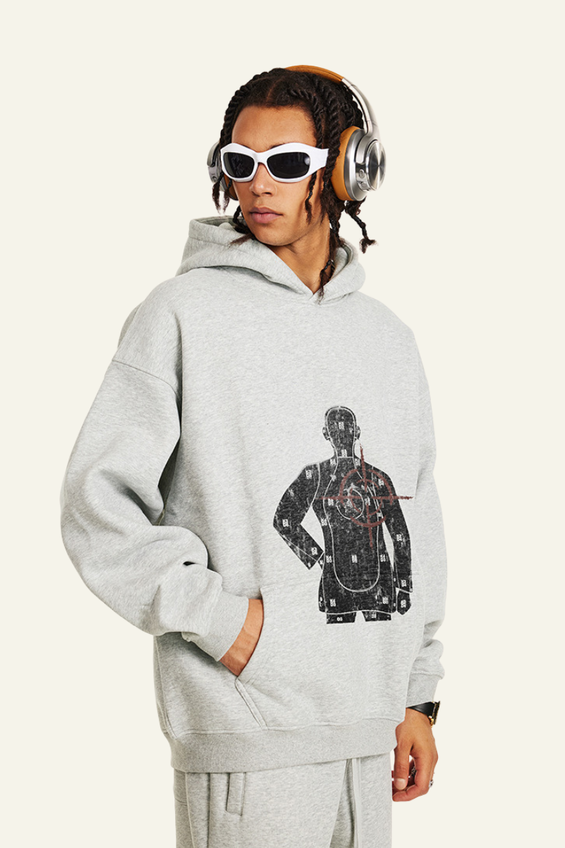 Men's Streetwear Printed Pattern Hoodie