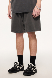 Men's Summer 320g Snow Wash Cotton Loose 5" Shorts
