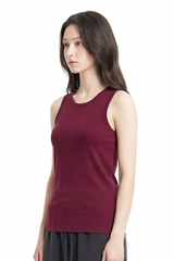 Women's Summer 430g Heavy Ribbed Solid Sleeveless Tank