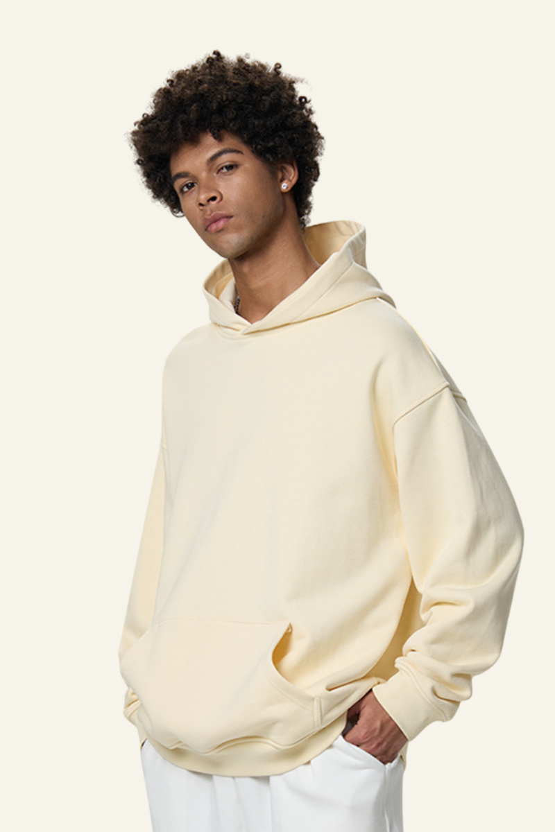 Men's Cotton Streetwear Front Pocket Hooded