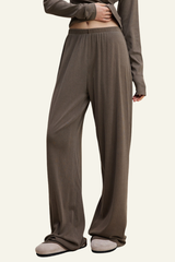 Women's Casual Drape-Style Straight-Leg Pants.