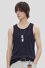 Men's 300g Heavy Raw Edge Earth Tone Moisture Wicking Tank
