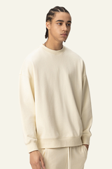 Men's 400G Heavyweight Streetwear Solid Pullover
