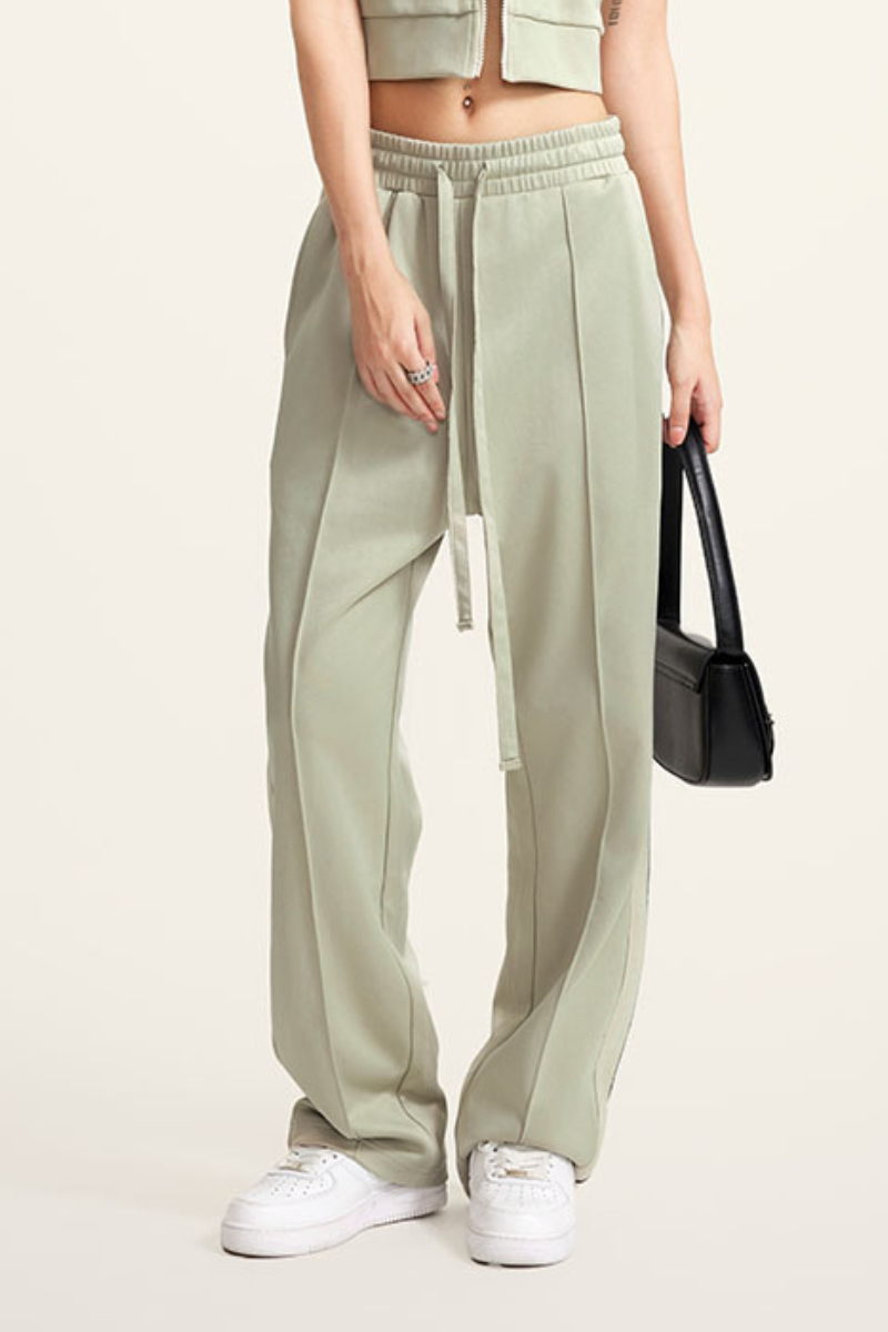 Women's Side-striped Drawstring Athletic Pants