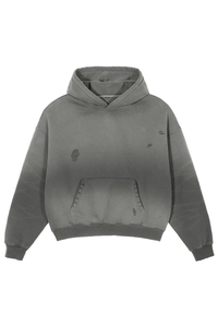 Men's Vintage Gradient Destroyed-Detail Hoodie