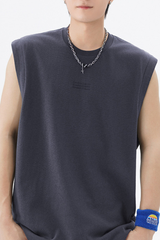 Men's Summer Cotton Letter Print Muscle Tank