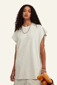 Women's Streetwear Heavyweight Cotton Sleeveless Top